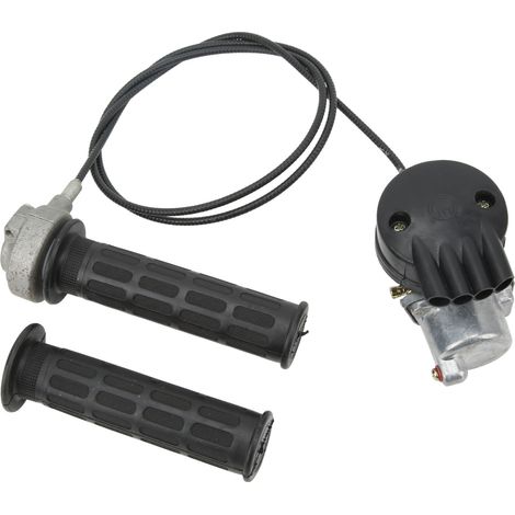 Ensemble de câble de poignée d'accélérateur et de carburateur pour moteur 2 temps 49cc, 60cc, 66cc et 80cc de vélo motorisé (1/5)