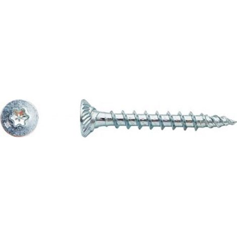 Vis bois TK3 tête fraisée Torx® filetage total Zingué - 3 x 25 mm - BIVI (1/2)