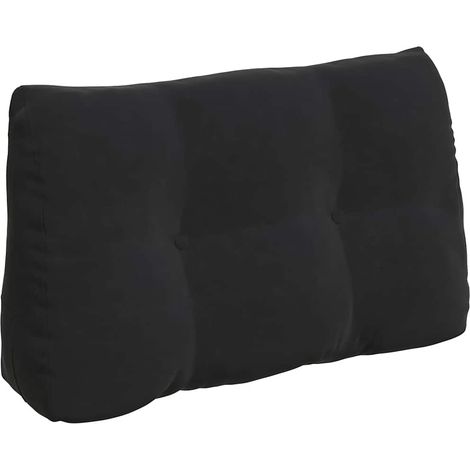 Coussin de Dos Noir 80 x 24 x 50 cm Velours (1/5)