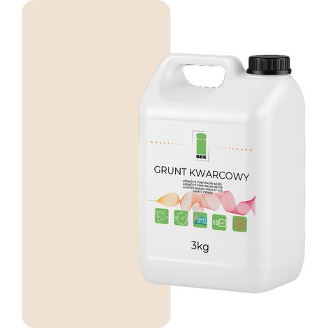 Imprimación de cuarzo para yeso de silicona, 3 kg, beige claro F442 (1/5)