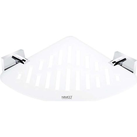 Nimco Keira - IXI mensola angolare con fori fresati, plexiglass opaco/cromo KE X212-26 (1/2)