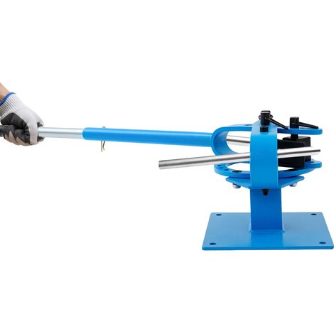 Doblador de tubos manual, acero de alta calidad, diámetro máximo del tubo: 3 pulgadas, diámetro mínimo del tubo: 1 pulgada, espesor máximo del material: 5/8 de pulgada, mango telescópico largo. (1/5)