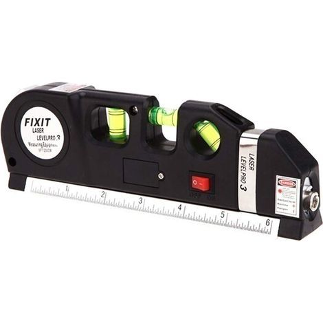 Niveau laser 3 lignes nivel laser professionnel Horizon vertical 5,5 m Règle de mesure multifonction (1/5)