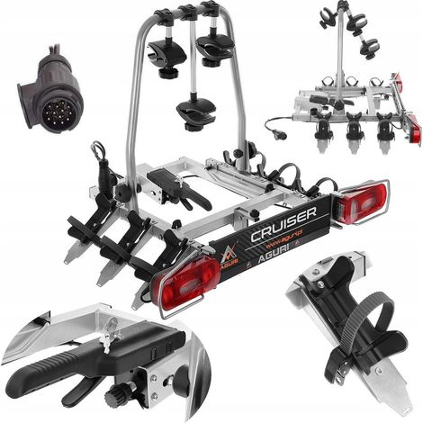 Plateforme d'attelage Aguri Cruiser Silver 3 pour 3 motos (1/5)