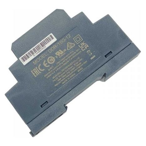 MW MEAN WELL DDR-15G-12 Convertitore tipo DC-DC per Guida DIN Input 9-36V Output 12V 1,25A 15W