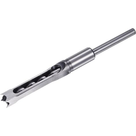 Mèche à mortaiser carrée de 14 mm (9/16 pouce), mèche creuse en acier rapide pour la menuiserie, machine à mortaiser pour la menuiserie (1/5)