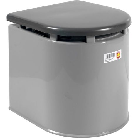 WC chimique pour camping-car 41x36 h 38 – 12 litres – En plastique robuste – Pour espaces confinés – Giganplast