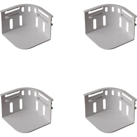 Set mit 4 Bettlakenhaltern mit Verschlussbändern - Abnehmbare und rutschfeste Clips - Kompatibel mit den meisten Lakengrößen (grau) (1/5)