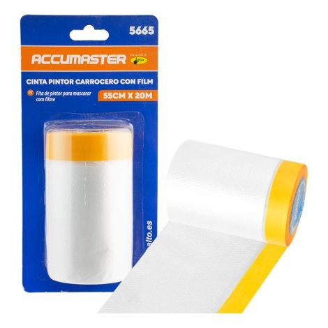 Plástico Protector Para Pintor 55cm x 20m Transparente Resistente Al Agua (1/5)