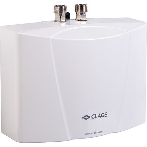 Clage – Chauffe-eau instantané 4.4kW – Débit max 2.5L/min – Pour espaces confinés – Commande hydraulique MBH