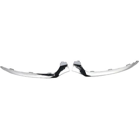 Baguette inférieure chromée de pare-chocs avant pour Mercedes-Benz Classe C W205 (2 pièces), référence 2058851374, compatible avec C205, A205 et S205, accessoire extérieur résistant (1/5)