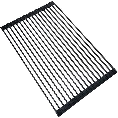 Tubo di scarico flessibile in gel di silicone rivestito in acciaio inossidabile 4333 cm - Tubo tondo nero (1/5)
