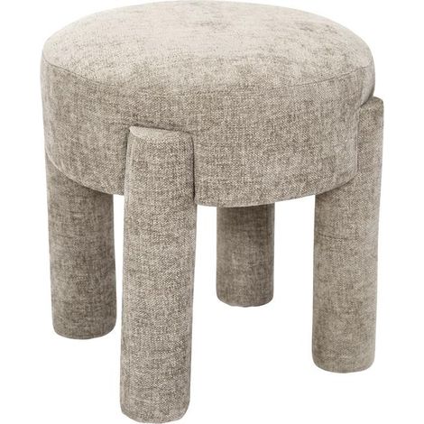 Tabouret Design "Emilia" 40cm Taupe (1/4)