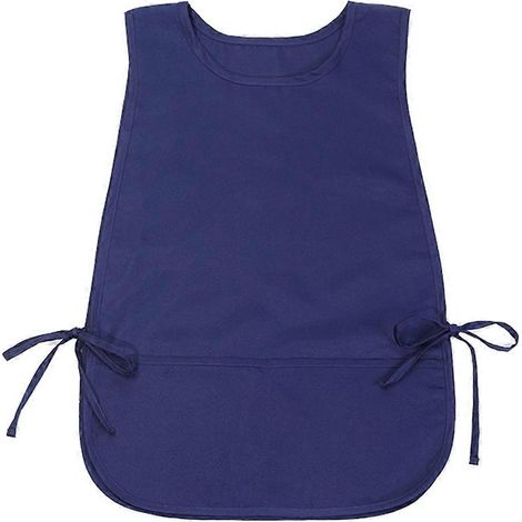 Lot de 4 tabliers de cordonnier avec 2 poches, blouse d'artiste imperméable bleue (1/5)