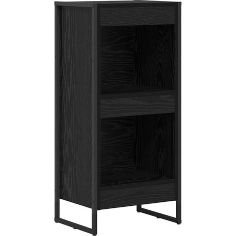 Maison Exclusive - Bücherregal Schwarz Eichen-Optik 40 x 30 x 86,