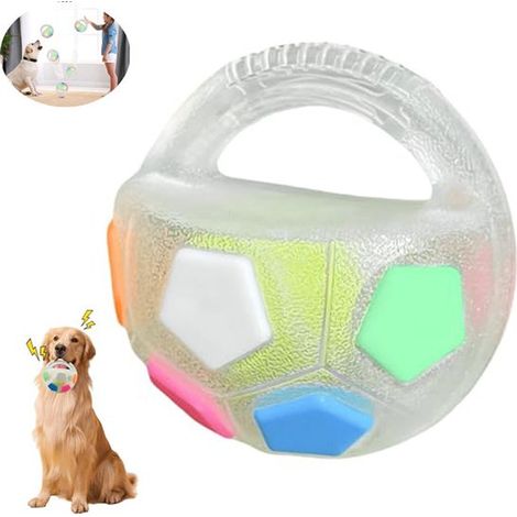 Pelota para perros duradera y resistente, balón de fútbol de goma resistente, se puede usar para masticar y para ir a buscar (1/5)