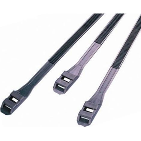 Serre-câble RS PRO Noir en Nylon 66, 132mm x 9 mm ( Prix pour Sachet de 100 )