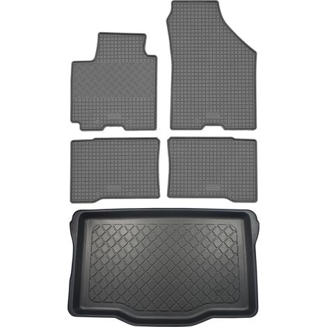 Set di tappetini in gomma per auto e tappetino per bagagliaio per Suzuki Swift Hatchback (5 porte) dal 05.2017 (1/5)