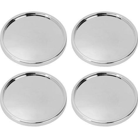 Centre de roue étanche multifonction, 4 pièces, 62mm de diamètre extérieur, 47.5mm, ID de remplacement pour Discovery Evoque Defender, argent. (1/4)