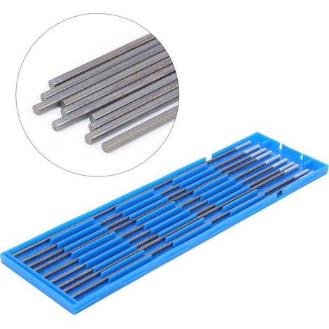 10Pcs Électrodes Tungstène WC20 Aiguille Arc Souder Aluminium Acier Fin Gris 2mm Lot (1/5)
