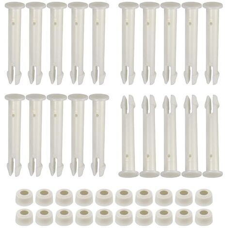 Lot de 20 goupilles de Joint de Piscine en Plastique et Joints en Caoutchouc pour piscines Hors Sol Intex de 33 à 61 cm - Cadre métallique Rond et rectangulaire (1/5)