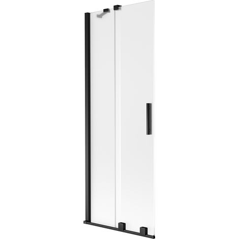 Mexen Velar Duschwand 2-flügelig verschiebbar 75 x 150 cm, matt, schwarz - 896-075-000-31-70 (1/2)