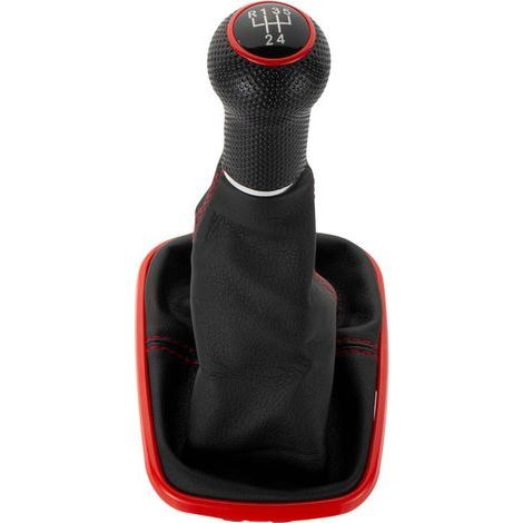 Passend für den 4. Gang-Schalthebel des Golf, Schalthebelabdeckung für Schaltgetriebe, Autoteile, rote Linie, roter Kreis, großes Loch, 5. Gang, ein J (1/4)