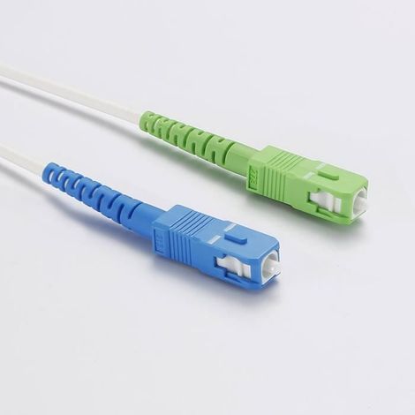 Câble fibre optique - D2 DIFFUSION - 10 m - Blanc - Compatible box Free - Audio numérique (1/2)