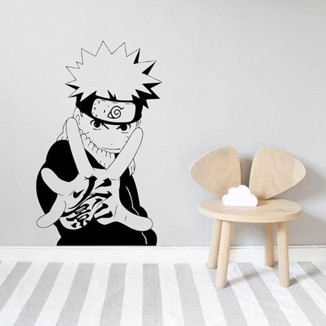 Stickers Muraux Autocollant Naruto Japonais Manga Anime Style Décoration Intérieure Décorations (1/4)