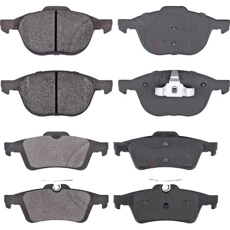 KIT PASTIGLIE FRENO ANTERIORI E POSTERIORI compatibile con FORD FOCUS II , CABRIOLET, TRE VOLUMI,TURNIER (DA, DB, DH, DP, DS, FFS, FCH, HCP) / PASTIGLIE FRENANTI AUTO OEM FDB1594,FDB1931 / SOSTITUZION (1/4)