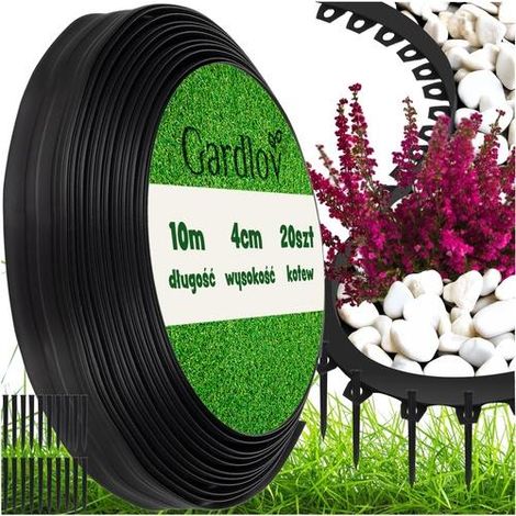 Gardlov bordure de jardin noire 4 cm x 10 mètres (1/3)