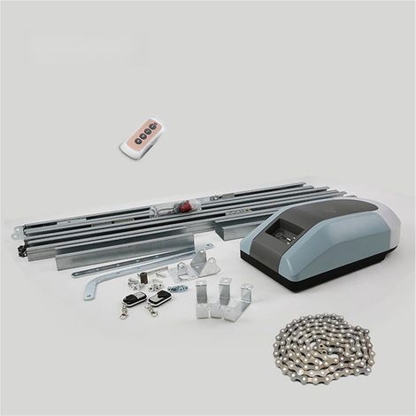 Kit d'ouvre-portes automatiques Ouvre-porte de Garage robuste porte d'opérateur 1000N 200W moteur électrique à rouleau de chaîne for porte de Garage de 15 mètres carrés pour accessoires de portail cou (1/5)