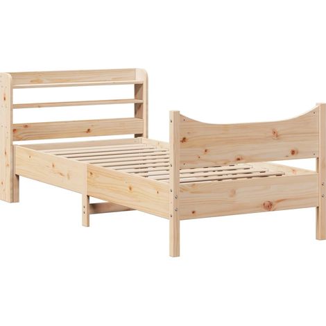 Maison Exclusive - Giroletto con Testiera 75x190 cm in Legno Massello di Pino