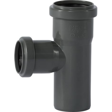 Ostendorf 172410 HTSafe Rohr Abzweig Abzweigung DN50/40/87 Grad Abflussrohr grau (1/4)