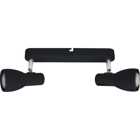 Candellux Picardo spot plafond 2xE14 métal noir 36cm (1/4)
