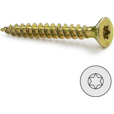 tornillo rosca madera cabeza plana torx largo 25mm diámetro 3mm (caja 1000) (1/3)