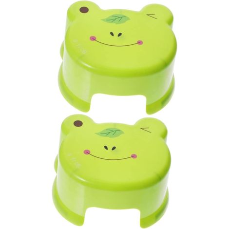 CCYKXA2 Pièces Tabouret Enfant Antidérapant Tapis De Bain Lampe sur Pied Escabeaux Ornements De Jardin Décoratifs Prise Jouets De Sol Salle Green Plastique (1/5)