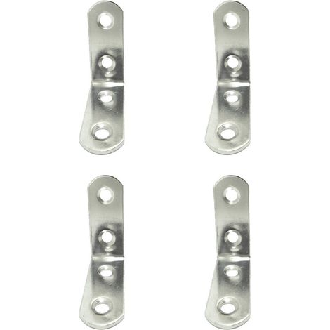 Verstärkungswinkel "AN24" 40x40x16mm aus Edelstahl (4 Stück)