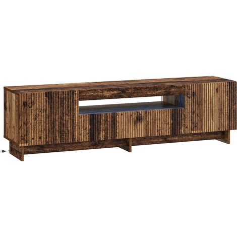 LED-TV-Schrank Altholz Holzwerkstoff vidaXL (1/5)