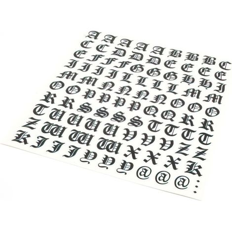 Kit Lettere Adesive Gothic Nero (1/5)