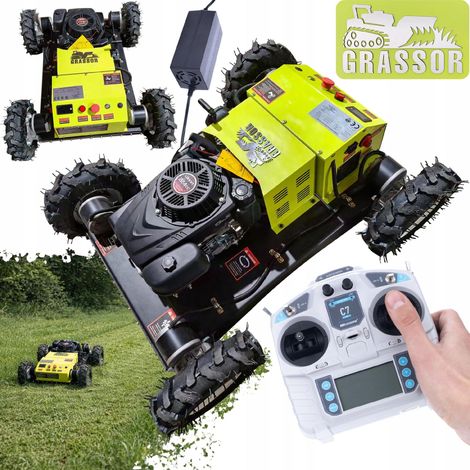 Grassor MultiForce 500-G9 – Rasaerba Ibrido Telecomandato 4x4 Loncin 224cc 10HP Generatore 2000W Larghezza 500 mm