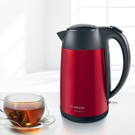 Bosch Hervidor DesignLine TWK3P424 Eléctrico 2400 W 1,7 L Acero inoxidable Base giratoria 360° Ed (1/5)