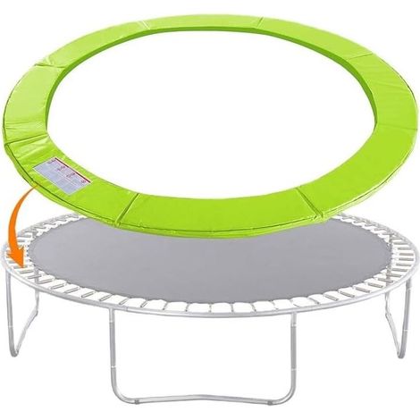 Trampolin-Kantenschutz, 183 cm Durchmesser, Federabdeckung, Kantenschutz, Sicherheitsmatte, UV-beständig, reißfest, Grün (1/5)