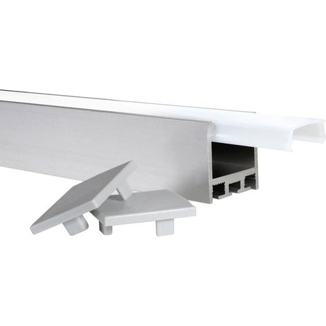 Profilé de superposition en aluminium à clip transparent modèle Paulin (1/5)