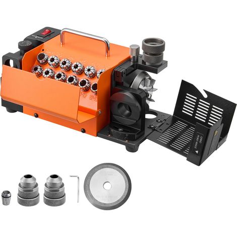 Affûteur de forets MR-13A, 3-15mm, angle réglable 95°-135°, 4600 tr/min, 13 mandrins et meule CBN pour ateliers et garages. (1/5)