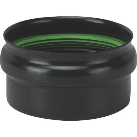 Save TAPPO PER DEVIAZIONE A T PER STUFA A PELLET LIGHT SENZA GUARNIZIONE Col. Nero opaco Ø cm. 8