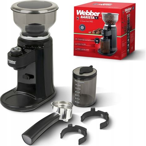 Electric Burr Coffee Grinder, 25 Settings, 180W Power