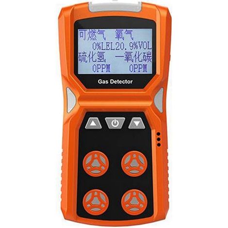 Moniteur de qualité de l'air Détecteur multi-gaz compteur de gaz O2/H2S/CO/LEL 4 en 1 oxygène sulfure d'hydrogène monoxyde de carbone détecteur de fuite de gaz Combustible Capteur de testeur de détect (1/5)