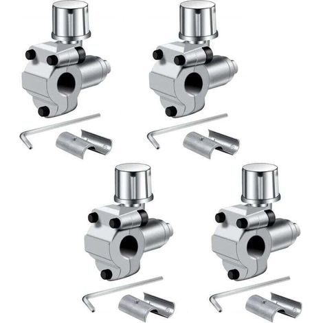 Valves de piercing BPV-31 pour réfrigérateur de climatisation - compatibles avec les tuyaux de 1/4, 5/16, 3/8", remplace BPV31, BPV31D, GPV14, GPV31, GPV38, GPV56, MPV31/paquet de 4 (1/4)