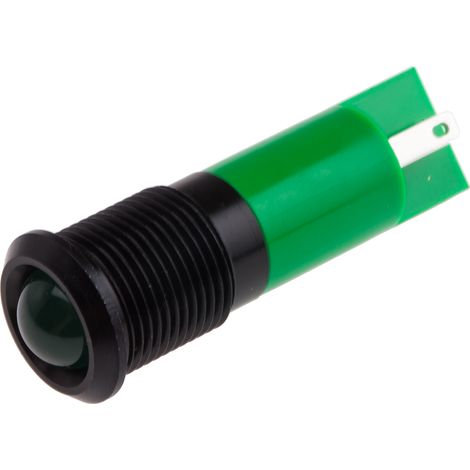 Voyant LED lumineux Vert RS PRO, dia. 14mm, 220V c.a., IP67 ( Prix pour 1 ) (1/2)